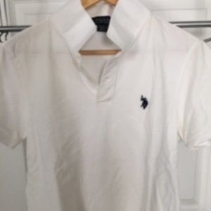Men's White Polo Shirt - Size M